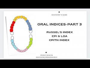 DENTAL INDICES PART 3-(PERIODONTAL INDICES)