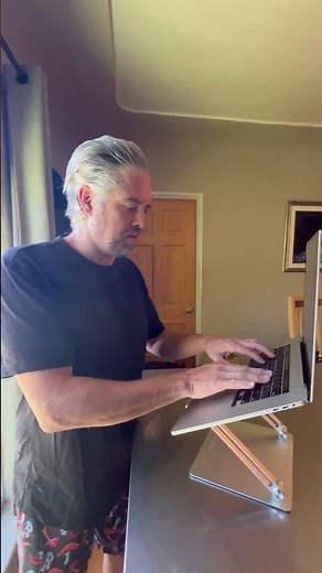 【Lamicall】 Get the full adjustable laptop stand for you work standing! #lamicall #laptopstand