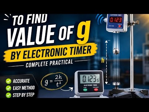 Free fall apparatus to find value of "g"/most imortant physics practical/fsc