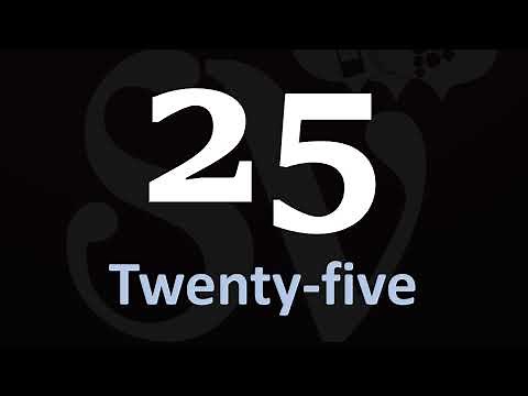 How to Pronounce 25? (Twenty-Five, Number)