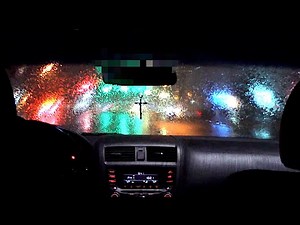 Back Seat View of 10 Hours of Driving in Rain