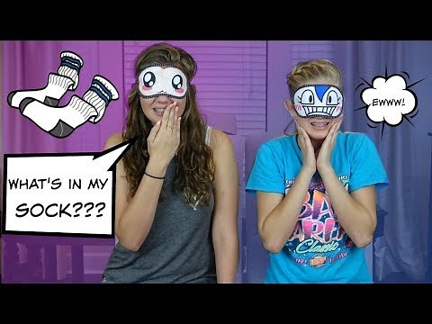 WHAT'S IN MY SOCK CHALLENGE || HILARIOUS || Taylor and Vanessa