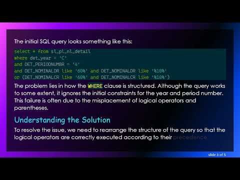 Mastering SQL: Using AND and OR Clauses Effectively in Multiple Columns