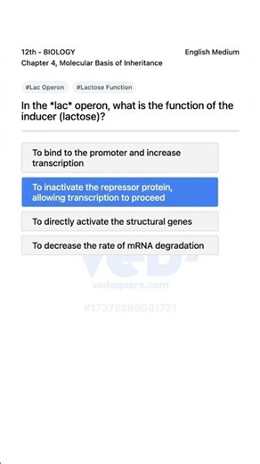Understanding the Lac Operon Function of Lactose