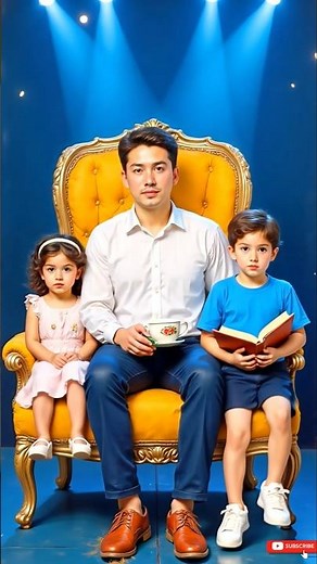 Magical AI Father with Son & Daughter | Family bond #shorts