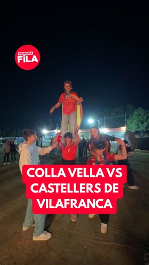 Primera Fila on Instagram: "Aquesta colla ho tenen clar! Els castells són la millor tradició catalana! Gent de la @collavella, dels @saballuts i de @castellersdevilafranca. I vosaltres amb quina us quedeu?"
