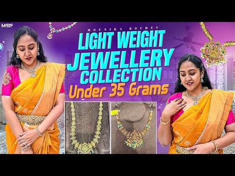 Light Weight gold Jewellery Collection | Under 35 grams | #goldjewellery