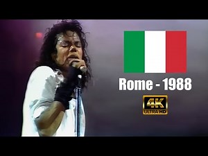 Michael Jackson | Dirty Diana - Live in Rome, 1988 (4K Remaster)