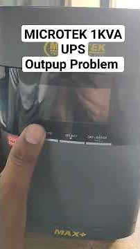 Microtek 1 KVA UPS output Problem Solved.