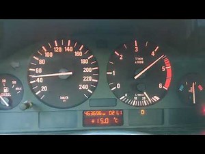 BMW E39 525D acceleration