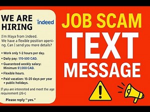 ⚠️ New Indeed Job Scam Text Message EXPOSED! Don’t Fall for This!