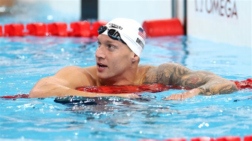 Caeleb Dressel left in tears after missing chance to defend gold in in 50-meter free, 100 fly