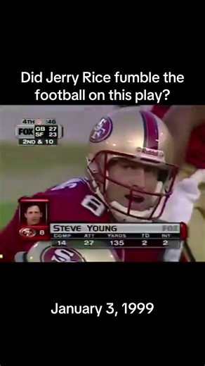 1999 nfc wildcard game #jerryrice #49ers #nfl #fumble #football | football