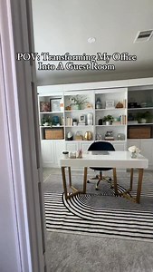 A Murphy bed has been the best solution for making this room work harder. It lets me enjoy my office on a regular basis while easily turning it into a cozy guest room when guests stay over. Having a space that does double duty makes such a difference when you want to maximize functionality without dedicating an entire room to guests. Would you try something like this in your home? Shop here 👉🏾 https://liketk.it/5IGnl Murphy bed is from @murphybeddepot #queenofsleeves #guestroomgoals #murphybed