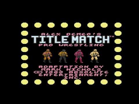 Title Match Pro Wrestling - Gameplay - 720P (4X3) - Atari 7800+ - No Commentary