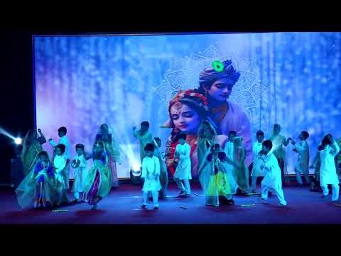 Primary students Krishna dance on Annual Day