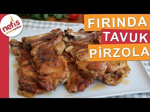 Fırında Tavuk Pirzola Tarifi - Lokum gibi pişiyor, az malzemeli çok pratik