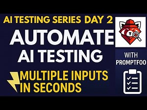 AI Testing Series Day 2|| Variable Injection & Assertions in #promptfoo