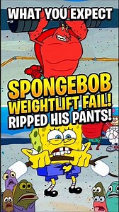 SpongeBob's Most Embarrassing L Caught in 4K 📸👖 #cartoon #shorts