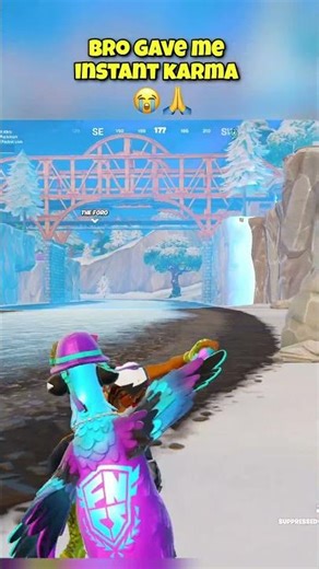 Bro got instant karma 😭🙏 #fortnite #fortniteclips