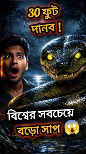 বিশ্বের সবচেয়ে বড় সাপ 😱 ৩০ ফুট দানব | Green Anaconda vs Reticulated Python | Snake Facts Bangla