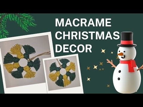 DIY Macrame Christmas Wreath