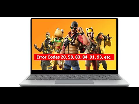 Fortnite Unable to join party Error Codes 20, 58, 83, 84, 91, 93, etc