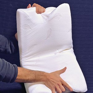 Why do over 50,000 Americans love Sutera’s orthopedic pillow? ✅ Orthopedic neck support ✅ Temperature regulating ✅ Unique arm cut-outs ✅ Supports every position ✅ 100% Satisfaction guaranteed | Sutera Sleep | Facebook