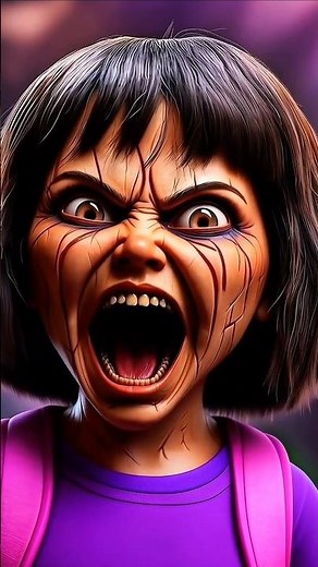 Horror versions of the Dora the Explorer characters #cartoon #creepy #horror #animation #bahekid