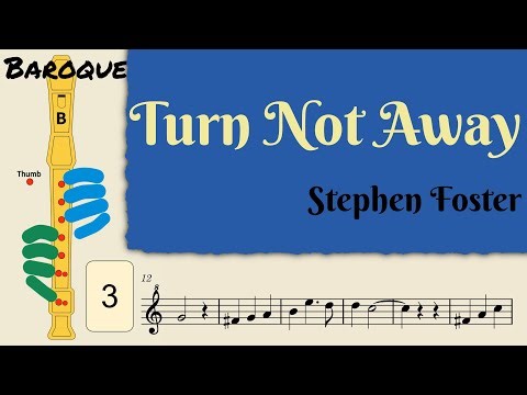Turn Not Away | Baroque Soprano Recorder Tutorial by Notes to Play