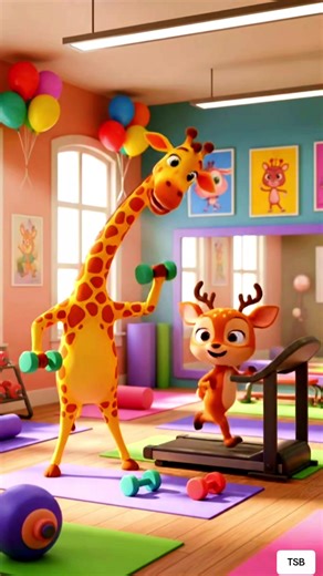 Giraffe and Deer: Animated Adventures for Kids