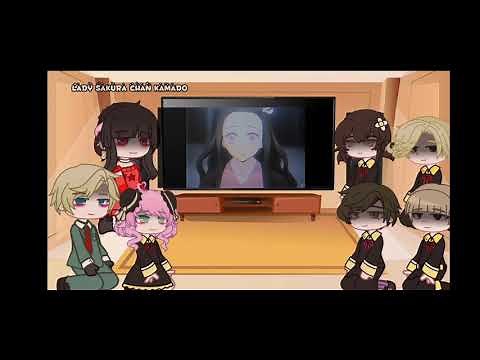 🍓spy x family react to demon slayer{tanjiro and nezuko} 🍓manga spoiler!