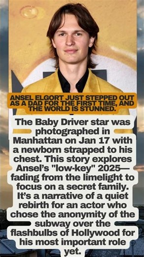 Ansel Elgort Secretly Welcomes First Baby! 🍼 #AnselElgort #babydriver