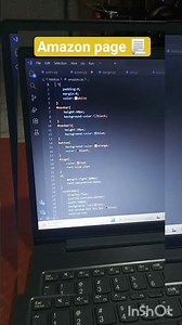 Amazon page design using html css #htmlcss#webpagedesign#song#viral video#coding