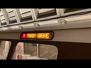 WMATA Subway: Breda 3k Series 🔴Red Line🔴 Train from Glenmont to Shady Grove
