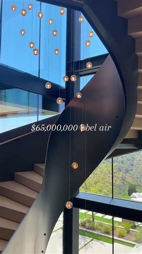 epic staircase in this 65,000,000 bel air mansion mls#... #Shorts #glashaus.realestate