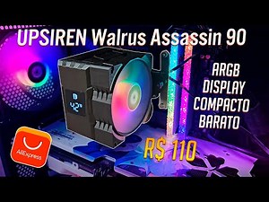 Outperforms AG400? UPSIREN Walrus Assassin 90 Air Cooler with ARGB and DSIPLAY!