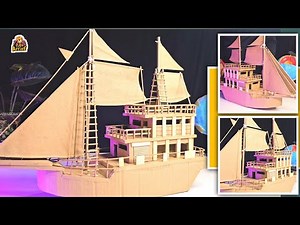 How to Make Boat with Cardboard | Cardboard se Boat Kaise Banaye | DIY Cardboard Boat #diy #craft