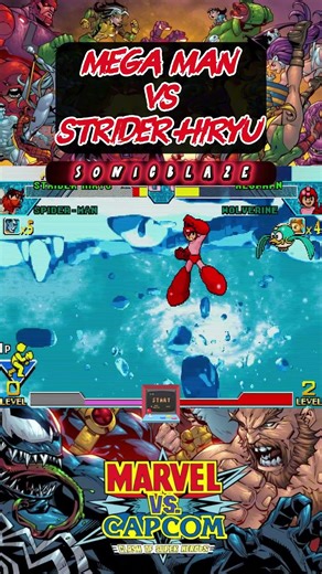 MEGA MAN zones STRIDER HIRYU in Marvel vs Capcom 🥷🤖
