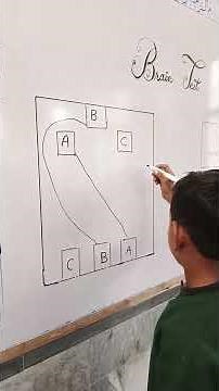 Brain Test Challenge: Can Students Match Letters Without Crossing Lines