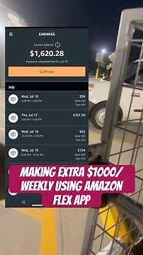 Extra $500-1000/weekly using Amazon Flex App! #amazonflex #sidehustle #deliverydriver