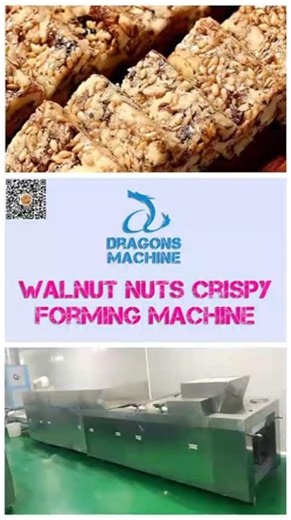 🌰 Walnut Nuts Crispy Forming Machine #NutSeedsBarFormingMachine #ProteinNutsBarCuttingMachine