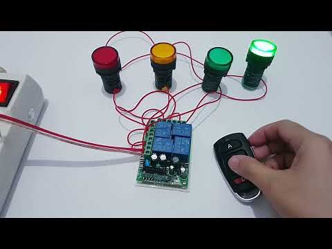 Setting Wireless Relay 4Channel || Remote Relay Switch 433Mhz || Relay 4Channel