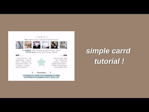 carrd tutorial #2 — simple carrd!