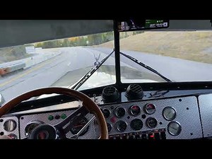 Kenworth W900A long hood big cam Cummins 8” straights jake brake downhill
