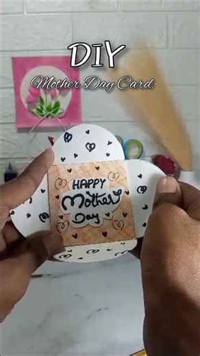 DIY mother day gifts | diy card 🌷 #craftideas #diy #art #shorts #viralvideo