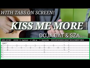 kiss me more fingerstyle tabs - abz collado | doja cat and sza