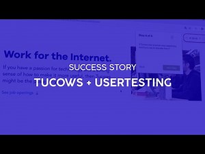 Tucows + UserTesting success story