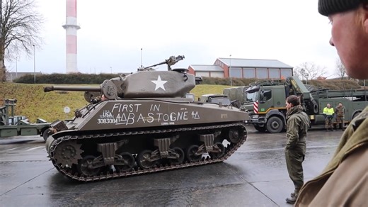 Traveling across Belgium in a WWII convoy to honor Bastogne