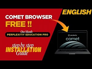 FREE Comet Browser and Perplexity Education Pro for Students ||Full Process In English